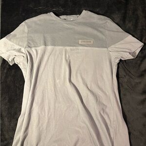 Gymshark Men's Light Gray Short Sleeve Tee